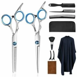 FUIENKO Friseur Schere Kit Edelstahl Barber Schere Schwanz Kamm Haar Mantel Haar Cut Kamm Styling Werkzeug,Scissors Kit,Russische Föderation