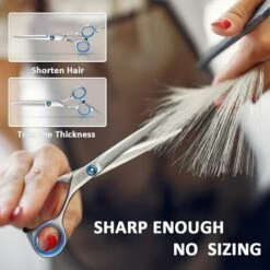 FUIENKO Friseur Schere Kit Edelstahl Barber Schere Schwanz Kamm Haar Mantel Haar Cut Kamm Styling Werkzeug,Scissors Kit,Russische Föderation -Angebote Schneidwerkzeug Store 67129825 3