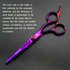 FUIENKO Professionelle 6 Zoll Haar Schere Verdünnung Barber Schneiden Haar Scheren Scheren Werkzeuge Friseur Schere,pruplr Thinning -Angebote Schneidwerkzeug Store 67129826 5