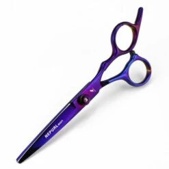 FUIENKO 1pc Friseur Schere 6 Zoll Haar Schere Professional Barber Schere Schneiden Verdünnung Styling Werkzeug Friseur Scher,purple Cutting