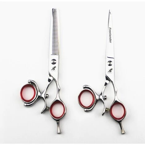 FUIENKO 5,5 "6" Heißer Titan Fliegen Scheren Swivel Daumen Schere Dreh Haar Schere Friseur Fly Schere Friseur Liefert,5.5 Inch Thinning 2 FUIENKO 5,5 "6" Heißer Titan Fliegen Scheren Swivel Daumen Schere Dreh Haar Schere Friseur Fly Schere Friseur Liefert,5.5 Inch Thinning – Bild 2