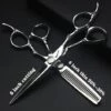 FUIENKO 5.5/6/7/7,5 Zoll Professionelle Barber Schere Japan 440c Salon Scheren Barber Shop Schneiden Scheren Set Rasiermesser Friseur Schere,6 Inch 2PC