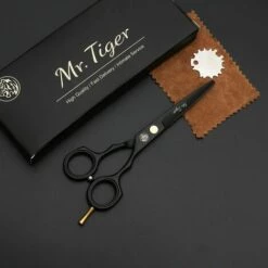 FUIENKO Japan 6,0 5,5 Schwarz Scissors Hair Professional Barber Schere Haare Schneiden Schere Friseur Scheren Haar Schere Set Makas,55CTbox-HDC -Angebote Schneidwerkzeug Store 67129880 3