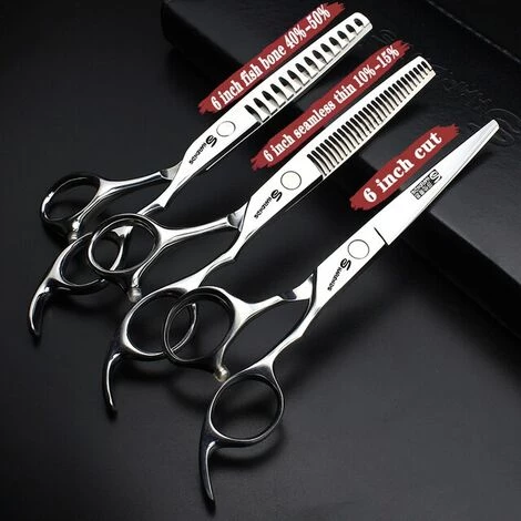 Fuienko 440c 6/7/7,5 Zoll Haarschnitt Ausdünnung Schere Professional Friseur Friseur Schere Schneiden Schere Haar Scheren,6 Inch Set 3PC 1 Fuienko 440c 6/7/7,5 Zoll Haarschnitt Ausdünnung Schere Professional Friseur Friseur Schere Schneiden Schere Haar Scheren,6 Inch Set 3PC
