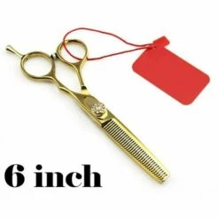 FUIENKO Professionelle 6 & 5,5 Zoll Deutschland 440c Goldene Cut Haar Schere Set Schneiden Barber Make-up Ausdünnung Schere Friseur Schere,thinning Scissor