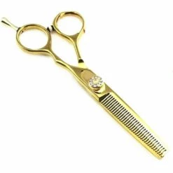 FUIENKO Professionelle 6 & 5,5 Zoll Deutschland 440c Goldene Cut Haar Schere Set Schneiden Barber Make-up Ausdünnung Schere Friseur Schere,thinning Scissor -Angebote Schneidwerkzeug Store 67129889 3