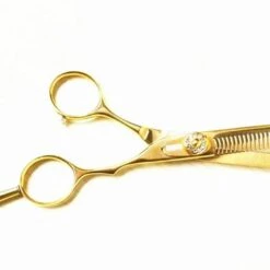 FUIENKO Professionelle 6 & 5,5 Zoll Deutschland 440c Goldene Cut Haar Schere Set Schneiden Barber Make-up Ausdünnung Schere Friseur Schere,thinning Scissor -Angebote Schneidwerkzeug Store 67129889 4