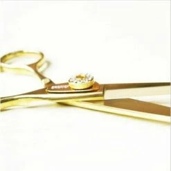 FUIENKO Professionelle 6 & 5,5 Zoll Deutschland 440c Goldene Cut Haar Schere Set Schneiden Barber Make-up Ausdünnung Schere Friseur Schere,thinning Scissor -Angebote Schneidwerkzeug Store 67129889 5