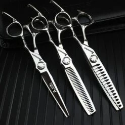 FUIENKO Friseur Friseur Schere Flachen Schneid Zähne Schneiden Hause Haar Schneiden Kreative Griff Nahtlose Ausdünnung,three Optional -Angebote Schneidwerkzeug Store 67129891 4