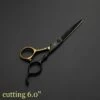 FUIENKO Japan Stahl Haar Scissor 5,5 6,0 Friseur Schere Verdünnung Barber Scissor Set Haar Schneiden Scissor Salon Scher,6.0 Cutting-HJZJ