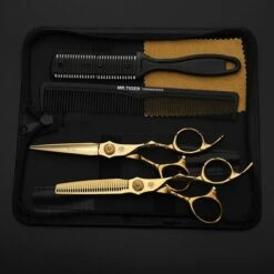 FUIENKO Japan Stahl Haar Scissor 5,5 6,0 Friseur Schere Verdünnung Barber Scissor Set Haar Schneiden Scissor Salon Scher,6.0 Cutting-HJZJ -Angebote Schneidwerkzeug Store 67129899 3