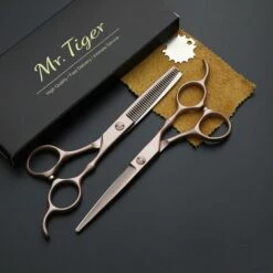 FUIENKO Japan Stahl Haar Scissor 5,5 6,0 Friseur Schere Verdünnung Barber Scissor Set Haar Schneiden Scissor Salon Scher,6.0 Cutting-HJZJ -Angebote Schneidwerkzeug Store 67129899 5