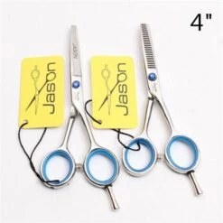 FUIENKO 4 "5" 5.5 "Jason Marke Styling Werkzeug Ausdünnung Schere Schneiden Schere Friseur Schere Professional Hair Schere Set J1117,J1117 Yin D 4N