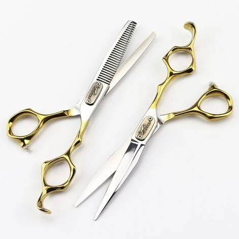 FUIENKO 6 Zoll Friseur Schere Set Haar Schneiden Scheren Barber Schere Und Ausdünnung Schere Salon Haarschnitt Für Jaguar,6 Bright Thinning 2 FUIENKO 6 Zoll Friseur Schere Set Haar Schneiden Scheren Barber Schere Und Ausdünnung Schere Salon Haarschnitt Für Jaguar,6 Bright Thinning – Bild 2