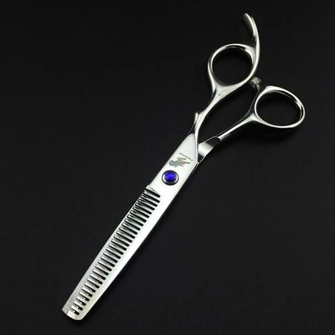 FUIENKO 6 "Barber Schere Schneiden Verdünnung Styling Werkzeug Haar Schere Edelstahl Salon Friseur Scheren Regelmäßige Flache Zähne Klinge,thinning 1 FUIENKO 6 "Barber Schere Schneiden Verdünnung Styling Werkzeug Haar Schere Edelstahl Salon Friseur Scheren Regelmäßige Flache Zähne Klinge,thinning