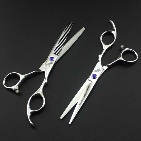 FUIENKO 6 "Barber Schere Schneiden Verdünnung Styling Werkzeug Haar Schere Edelstahl Salon Friseur Scheren Regelmäßige Flache Zähne Klinge,thinning 4 FUIENKO 6 "Barber Schere Schneiden Verdünnung Styling Werkzeug Haar Schere Edelstahl Salon Friseur Scheren Regelmäßige Flache Zähne Klinge,thinning – Bild 4