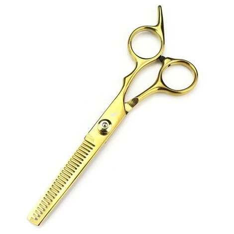 FUIENKO 6 Zoll Zahn Schere Flach Schere Für Friseure Und Friseure Spezielle Fein Schere Für Verdünnung Haarschnitte Und Haar,Gold Thinning 1 FUIENKO 6 Zoll Zahn Schere Flach Schere Für Friseure Und Friseure Spezielle Fein Schere Für Verdünnung Haarschnitte Und Haar,Gold Thinning