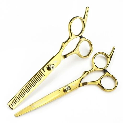 FUIENKO 6 Zoll Zahn Schere Flach Schere Für Friseure Und Friseure Spezielle Fein Schere Für Verdünnung Haarschnitte Und Haar,Gold Thinning 5 FUIENKO 6 Zoll Zahn Schere Flach Schere Für Friseure Und Friseure Spezielle Fein Schere Für Verdünnung Haarschnitte Und Haar,Gold Thinning – Bild 5