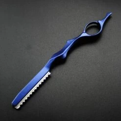 FUIENKO Professionelle 2 In 1 Haar Schere Schneiden Barber Razor Haarschnitt Ausdünnung Schere Styling Werkzeuge Friseur Schere,Blau -Angebote Schneidwerkzeug Store 67129967 3