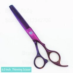 Fuienko Friseur Schere 6 Zoll Haar Schere Professional Barber Schere Schneiden Verdünnung Styling Werkzeug Friseur Scher,Purple Thinning