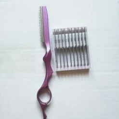 FUIENKO 10 Stücke Klinge + 1 Stücke Ausdünnung Schere Barber Gefieder Stylist Salon Friseur Haar Salon Edelstahl Professionelle Werkzeug,74-4black -Angebote Schneidwerkzeug Store 67130037 3