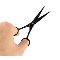 FUIENKO Professionelle 440c 4 Zoll Kleine Haar Schere Make-Up Nase Trimmer Schneiden Friseur Friseursalon Schere Barber Tools,Black,CN -Angebote Schneidwerkzeug Store 67130045 4