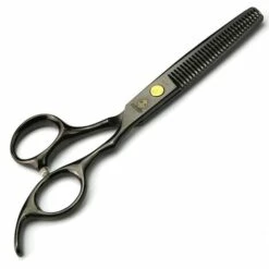 FUIENKO Japanischen Schere 6 Zoll Gold Blinde Loch Schraube Kamm Set Friseur Professionelle Schere,6.0 Black Set -Angebote Schneidwerkzeug Store 67130050 3