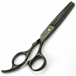 FUIENKO Japanischen Schere 6 Zoll Gold Blinde Loch Schraube Kamm Set Friseur Professionelle Schere,6.0 Black Set -Angebote Schneidwerkzeug Store 67130050 4