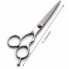 FUIENKO Friseur Schere 5.5/6 Zoll Haar Schere Barber Schere Schneiden Verdünnung Styling Werkzeug Friseur Scher,silver-6inch