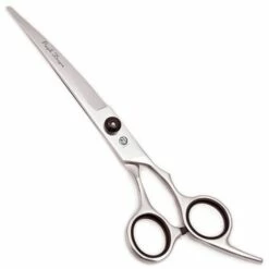 FUIENKO 6 Zoll Blauen Japanischen Edelstahl Haar Schneiden Ausdünnung Gebogene Schere Schere Für Haarschnitt,Black Down Curved