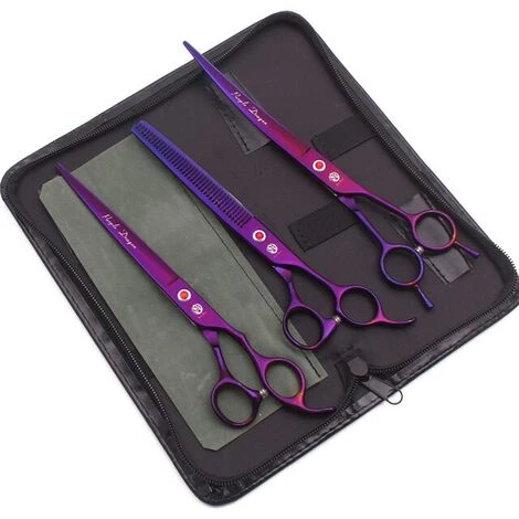 FUIENKO 7,0 Haustier Hund Schere Set Edelstahl Haar Pflege Schere Tiere Katze Haar Schneiden Ausdünnung Werkzeuge Kit Scissor Gebogene 3003#,Z3015 Zi PYS3P 1 FUIENKO 7,0 Haustier Hund Schere Set Edelstahl Haar Pflege Schere Tiere Katze Haar Schneiden Ausdünnung Werkzeuge Kit Scissor Gebogene 3003#,Z3015 Zi PYS3P