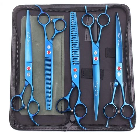 FUIENKO 7,0 Haustier Hund Schere Set Edelstahl Haar Pflege Schere Tiere Katze Haar Schneiden Ausdünnung Werkzeuge Kit Scissor Gebogene 3003#,Z3015 Zi PYS3P 3 FUIENKO 7,0 Haustier Hund Schere Set Edelstahl Haar Pflege Schere Tiere Katze Haar Schneiden Ausdünnung Werkzeuge Kit Scissor Gebogene 3003#,Z3015 Zi PYS3P – Bild 3