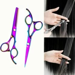 FUIENKO FnLune Professionelle 6,0 Zoll Friseur Schere Friseur Schere Dünne Scher Flache Schere Friseur Salon Friseur,6 Inch -Angebote Schneidwerkzeug Store 67130096 5