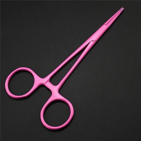 FUIENKO 4 Zoll Neue Straigh Gebogene Trauma Schere Schere Hemostat Mosquito Zange Hund Pflege Chirurgische Schere Clamp Pet Katze Arter Unterstützen,elbow Pink 2 FUIENKO 4 Zoll Neue Straigh Gebogene Trauma Schere Schere Hemostat Mosquito Zange Hund Pflege Chirurgische Schere Clamp Pet Katze Arter Unterstützen,elbow Pink – Bild 2