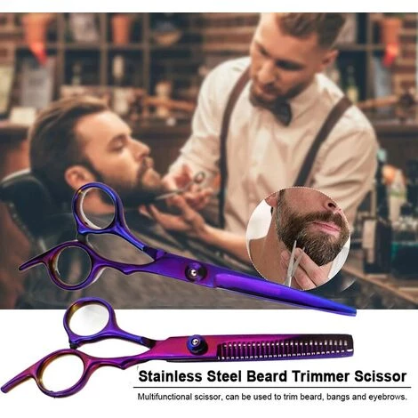 FUIENKO 6 Zoll Professionelle Zahn Schere Flach Schere Für Friseure Und Friseure Spezielle Fein Schere Für Verdünnung Haarschnitte,5 2 FUIENKO 6 Zoll Professionelle Zahn Schere Flach Schere Für Friseure Und Friseure Spezielle Fein Schere Für Verdünnung Haarschnitte,5 – Bild 2