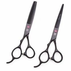 FUIENKO Links Hand Friseur Schere Set 6.0 "17,5 Cm Lila Drachen JP Stahl 8001# Ausdünnung Schere Schneiden Schere Barber Haar Schere,8001 Hong-D 6H -Angebote Schneidwerkzeug Store 67130144 4