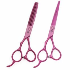 FUIENKO Links Hand Friseur Schere Set 6.0 "17,5 Cm Lila Drachen JP Stahl 8001# Ausdünnung Schere Schneiden Schere Barber Haar Schere,8001 Hong-D 6H -Angebote Schneidwerkzeug Store 67130144 5