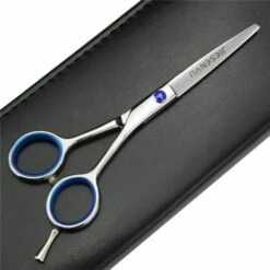 FUIENKO Friseur Schere In Schere 4/5/5,5 Zoll Gummi Finger Ring Schnurrbart Schere Schere Haar Professionelle 5,5,5 Cut Scissors
