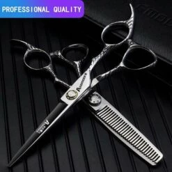 FUIENKO 6-zoll Flache Schere, Spurlose V-zahn Zahn Schere, Geweih Schere, Haar Salon Spezielle Haircutting Und Ausdünnung Schere,Number Three -Angebote Schneidwerkzeug Store 67130161 4