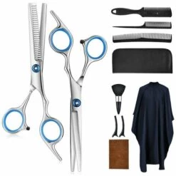 FUIENKO Friseur Schere Kit Edelstahl Barber Schere Schwanz Kamm Haar Mantel Haar Cut Kamm Styling Werkzeug,type 1,Tschechische Republik