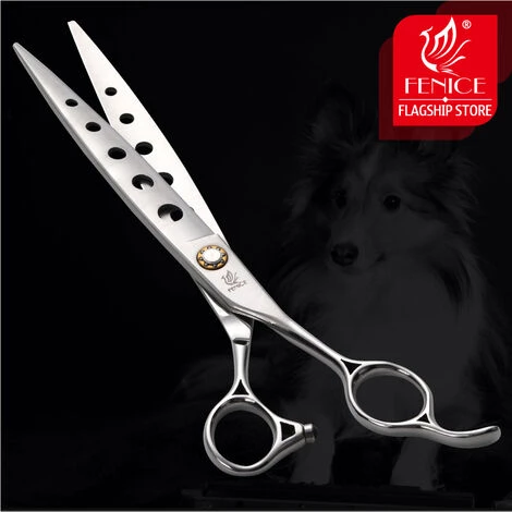Fuienko 7/7.5/8 Zoll Jp440c Pet Hunde Gromming Schere Gerade Scheren Scharfe Kante Tiere Katze Haar Schneiden Barber Tools,7.5 Inch 4 Fuienko 7/7.5/8 Zoll Jp440c Pet Hunde Gromming Schere Gerade Scheren Scharfe Kante Tiere Katze Haar Schneiden Barber Tools,7.5 Inch – Bild 4