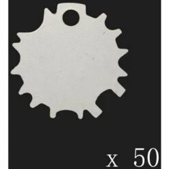 FUIENKO 50 Stücke Edelstahl Schlüssel Haar Schere Regler, Schere Schlüssel, Scheren Teller, Können Anpassen LOGO,No Engraving