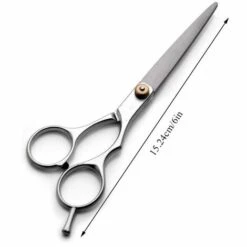 FUIENKO Haar Schneiden Friseur Schere Salon Haar Styling Werkzeuge Frauen Männer Thining Scher Haar Styling Friseur Werkzeuge,silver-6inch