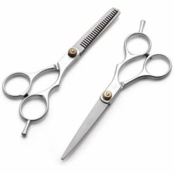 FUIENKO Frauen Männer Friseur Schere 5.5/6 Zoll Haar Schere Haar Schneiden Ausdünnung Schere Barber Scher Zubehör,silver-5.5inch -Angebote Schneidwerkzeug Store 67130211 3