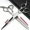 FUIENKO ASHADOW Friseur Schere Haar Scissor Haar Stylist Zahn Schere Dünner Schere Nahtlose Fishbone 6,5 Zoll,6.5 Inch 2PC