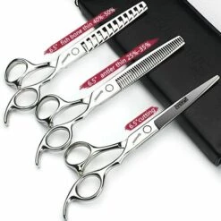 FUIENKO ASHADOW Friseur Schere Haar Scissor Haar Stylist Zahn Schere Dünner Schere Nahtlose Fishbone 6,5 Zoll,6.5 Inch 2PC -Angebote Schneidwerkzeug Store 67130219 5