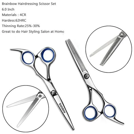 Fuienko 6 Zoll Schneiden Verdünnung Styling Werkzeug Haar Schere Edelstahl Salon Friseur Scheren Regelmäßige Flache Zähne Klingen,Cutting Thinning-Bag,Russische Föderation 2 Fuienko 6 Zoll Schneiden Verdünnung Styling Werkzeug Haar Schere Edelstahl Salon Friseur Scheren Regelmäßige Flache Zähne Klingen,Cutting Thinning-Bag,Russische Föderation – Bild 2