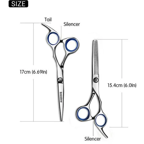 Fuienko 6 Zoll Schneiden Verdünnung Styling Werkzeug Haar Schere Edelstahl Salon Friseur Scheren Regelmäßige Flache Zähne Klingen,Cutting Thinning-Bag,Russische Föderation 3 Fuienko 6 Zoll Schneiden Verdünnung Styling Werkzeug Haar Schere Edelstahl Salon Friseur Scheren Regelmäßige Flache Zähne Klingen,Cutting Thinning-Bag,Russische Föderation – Bild 3