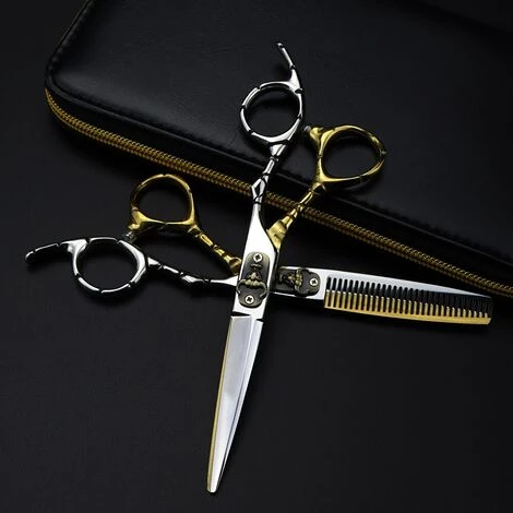 FUIENKO Professionelle Japan 440c Stahl 6 Zoll Bull Kopf Haar Schneiden Schere Haarschnitt Verdünnung Barber Cut Scheren Friseur Schere,cutting 4 FUIENKO Professionelle Japan 440c Stahl 6 Zoll Bull Kopf Haar Schneiden Schere Haarschnitt Verdünnung Barber Cut Scheren Friseur Schere,cutting – Bild 4