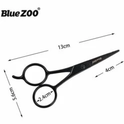 FUIENKO 2022 13cm Friseur Schere Bart Augenbraue Edelstahl Daumen Barber Schere Schnurrbart Cutter Clipper Gestaltung Werkzeuge,Black